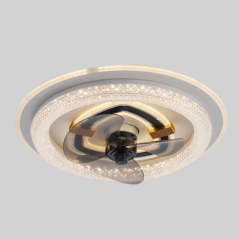 Weißer runde LED -LED -Leuchten nordische Acryl -Halbblöcke Deckenlampe für Esszimmer