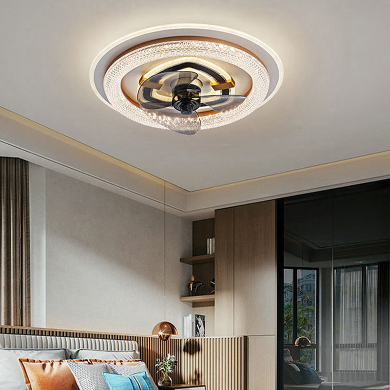 Weißer runde LED -LED -Leuchten nordische Acryl -Halbblöcke Deckenlampe für Esszimmer
