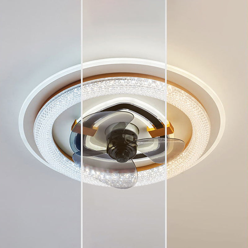 Weißer runde LED -LED -Leuchten nordische Acryl -Halbblöcke Deckenlampe für Esszimmer