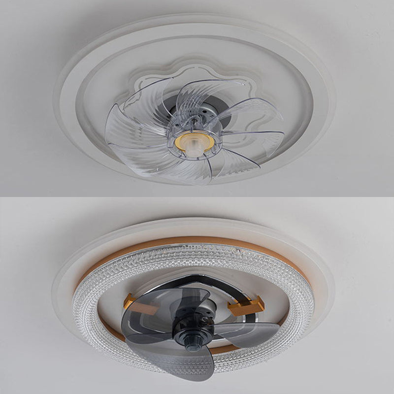 Weißer runde LED -LED -Leuchten nordische Acryl -Halbblöcke Deckenlampe für Esszimmer