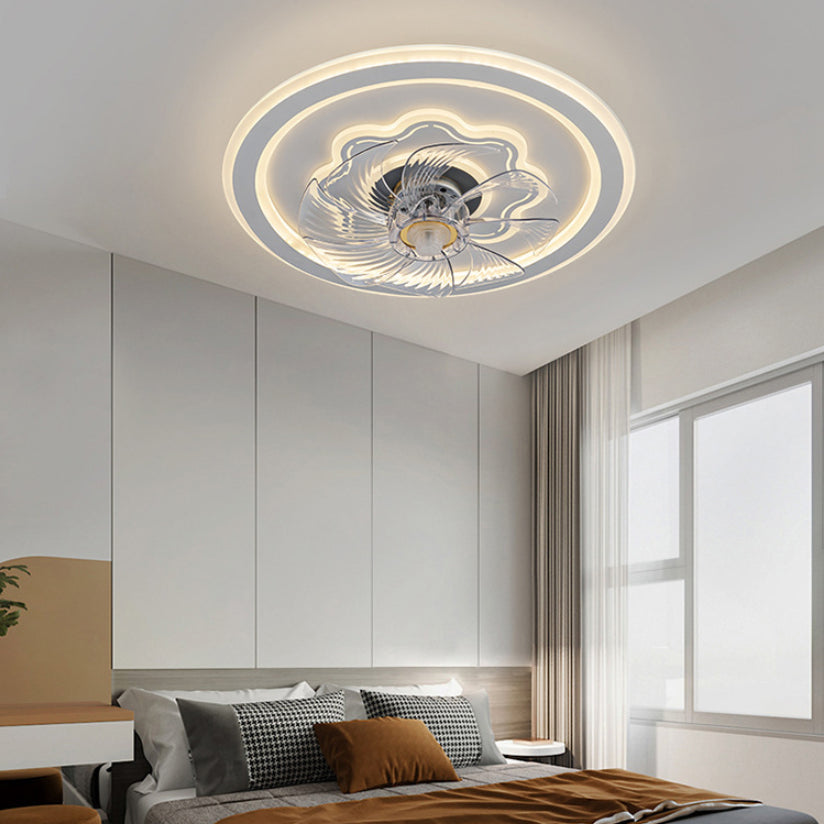 Weißer runde LED -LED -Leuchten nordische Acryl -Halbblöcke Deckenlampe für Esszimmer