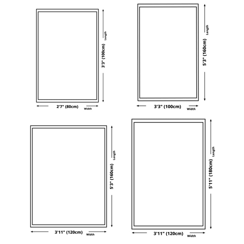 Gray Indoor Room Rug Minimalist Plants Area Rug Polyester Non-Split Backing Carpet