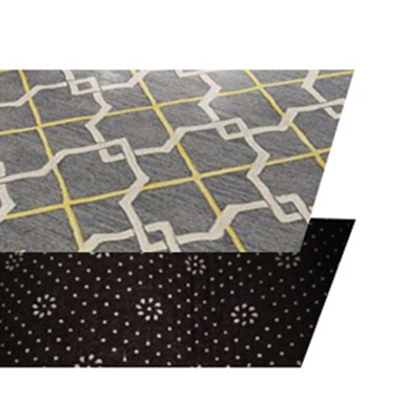 Green Plants Carpet Polyester Casual Area Rug Non-Split Backing Indoor Carpet for Indoor Room