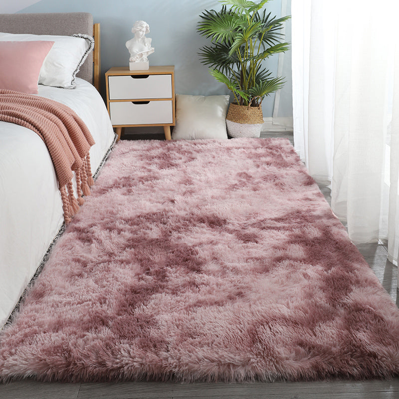Trendy Home Decoration Shag Rug Tie-Dyed Indoor Carpet Polyester Non-Slip Backing Area Carpet