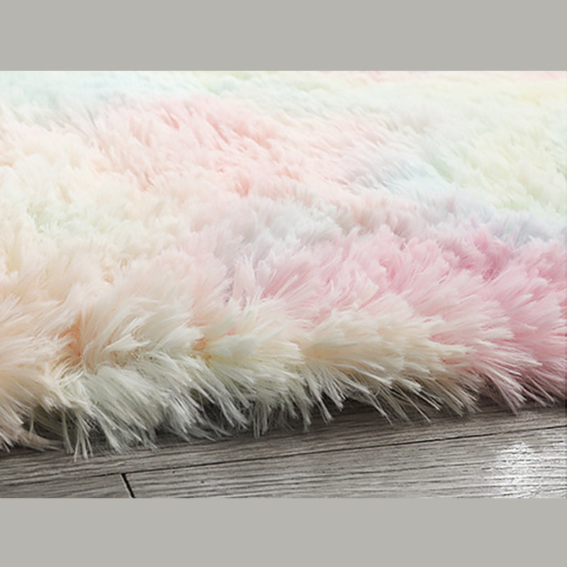 Trendy Home Decoration Shag Rug Tie-Dyed Indoor Carpet Polyester Non-Slip Backing Area Carpet