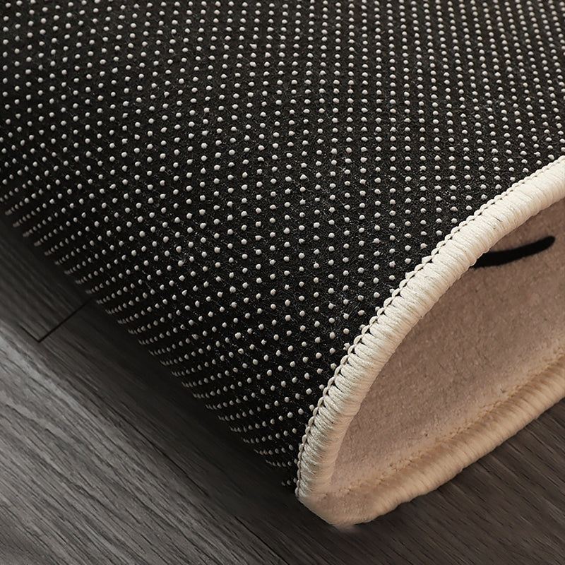 Pink Tone Cartoon Pattern Rug Polyester Minimalist Carpet Washable Indoor Rug for Girl’s Bedroom