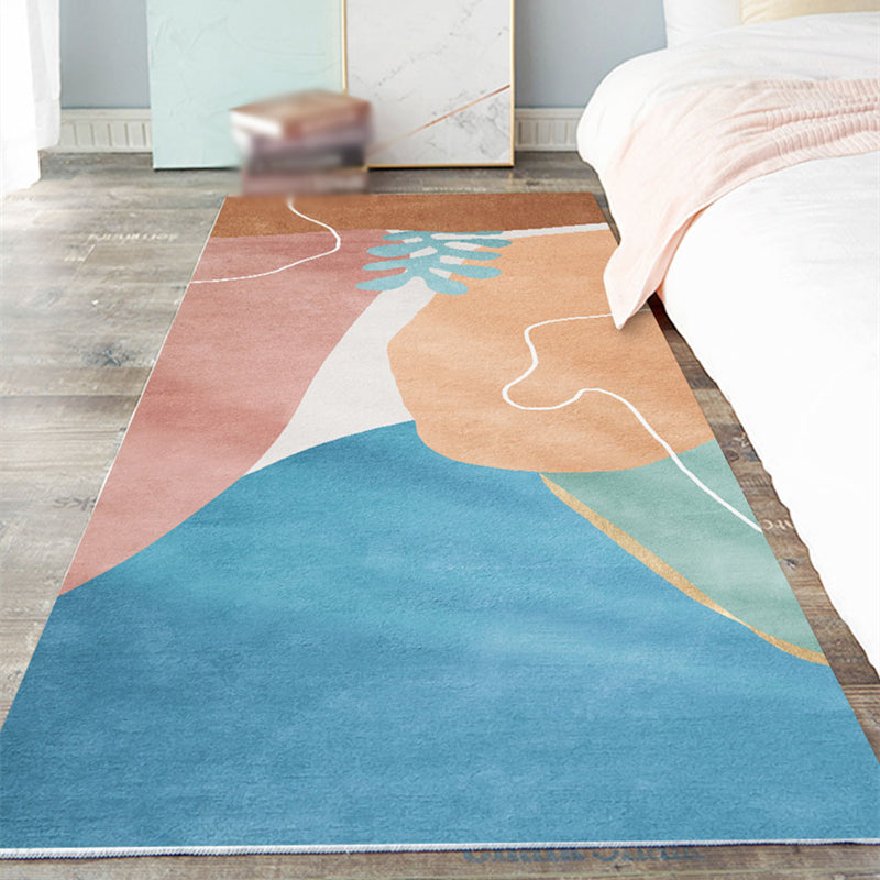 Runner Animals Printed Rug Simple Polyester Carpet Non-Slip Backing Area Carpet for Home Decoration