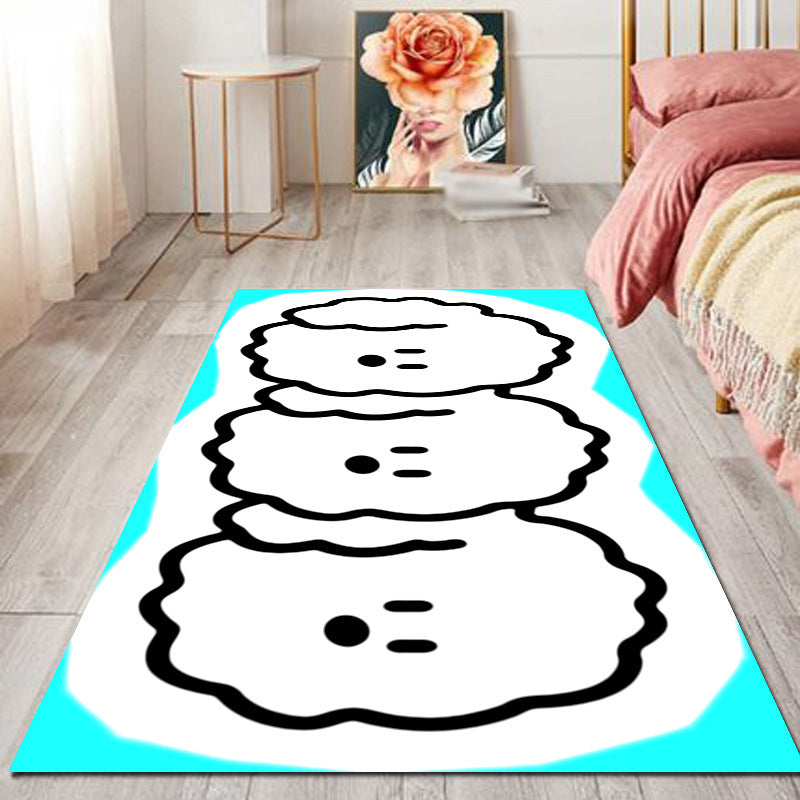 Creative Animals Pattern Carpet Polyester Rug Non-Slip Backing Area Carpet for Home Decoration