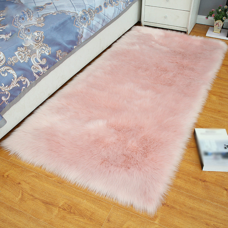 Runner Plain Shag alfombra casual alfombra de área de poliéster de poliéster lavable para dormitorio