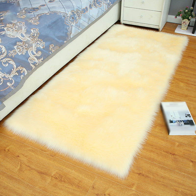 Runner Plain Shag alfombra casual alfombra de área de poliéster de poliéster lavable para dormitorio