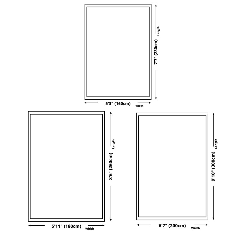 Brown Plants Indoor Carpet Polyester Simple Area Rug Non-Split Indoor Rug for Living Room