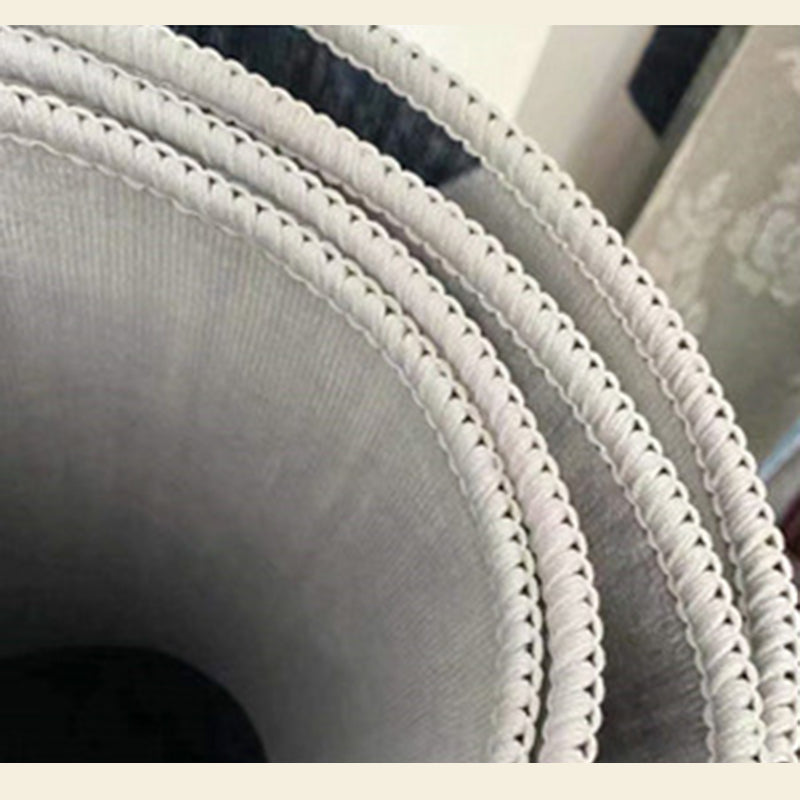 Minimalist Plants Area Carpet Blue Polyester Indoor Rug Anti-Split Rug for Home Decoration