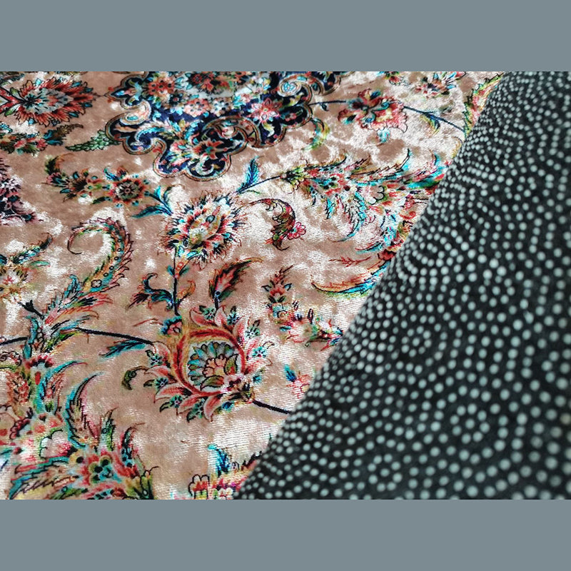 Bohemian Living Room tapis médaillon vert Polyester Polyester Anti-Split Intérieur tapis