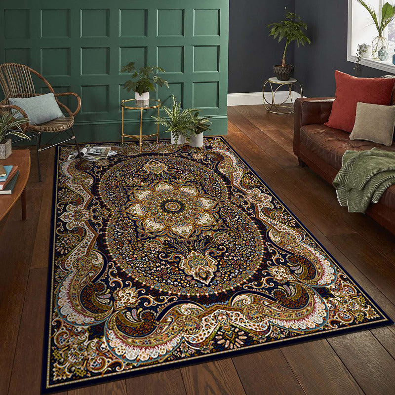 Normatic Tribe Rug Moroccan Polyester Carpet Anti-Slip Backing Indoor Carpet for Living Room
