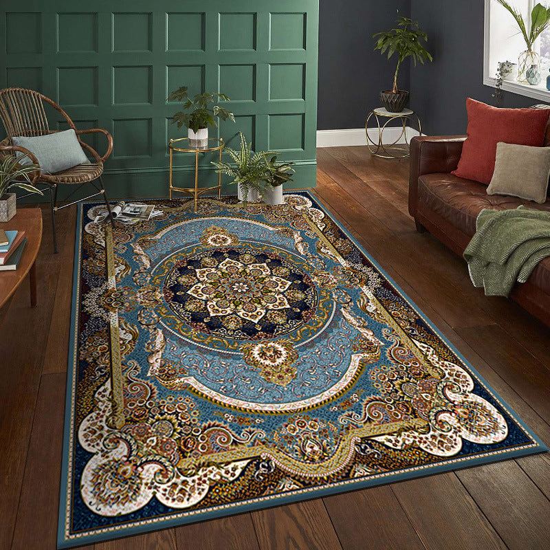 Normatic Tribe Rug Moroccan Polyester Carpet Anti-Slip Backing Indoor Carpet for Living Room
