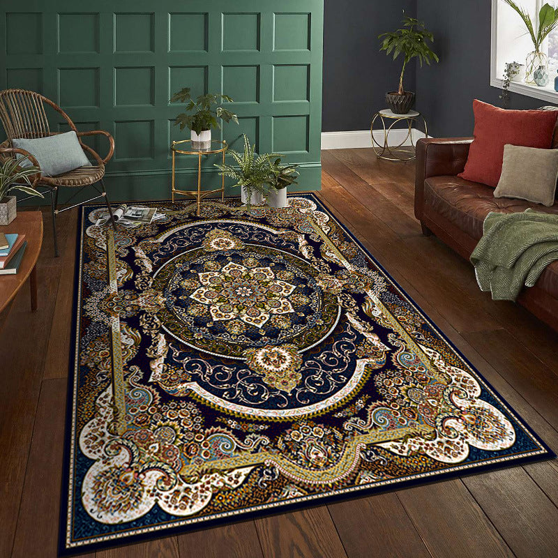Normatic Tribe Rug Moroccan Polyester Carpet Anti-Slip Backing Indoor Carpet for Living Room