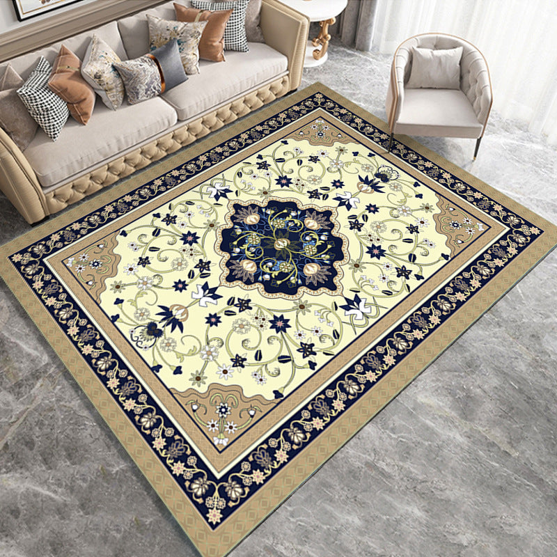 Antiek medaillon print Truug Polyester binnen tapijt tapijt Non-slip ruggebied Tapijt voor woonkamer