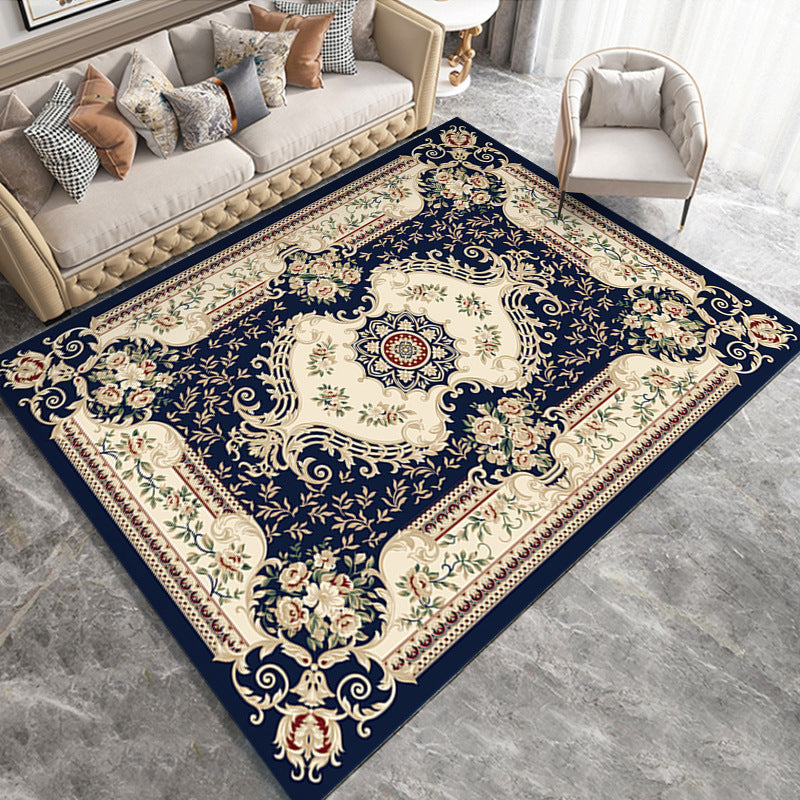 Antiek medaillon print Truug Polyester binnen tapijt tapijt Non-slip ruggebied Tapijt voor woonkamer