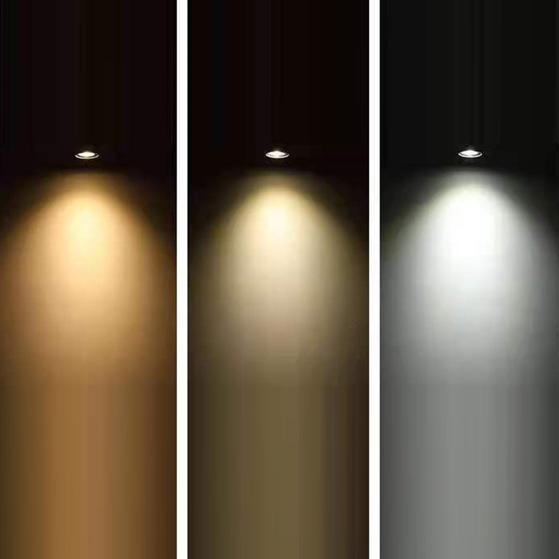 Cilindrische, halfverzonken plafondarmatuur Eenvoudig LED-metaal, halfverzonken plafondmontagelamp