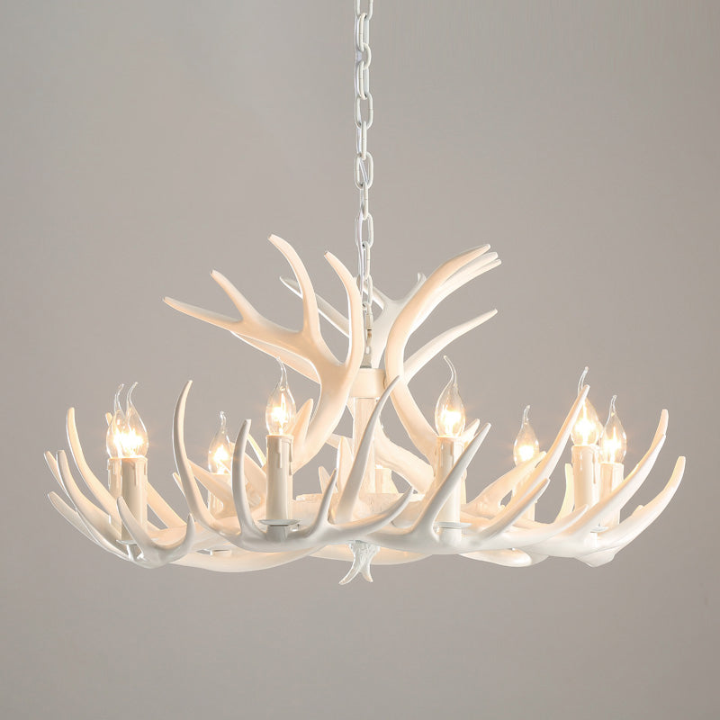 Chaîne de suspension réglable Light Light Traditional Antler Plastic Plafond Pendant
