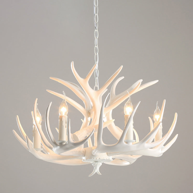 Chaîne de suspension réglable Light Light Traditional Antler Plastic Plafond Pendant