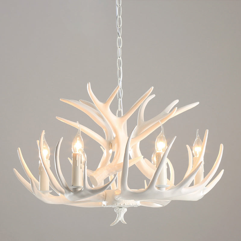 Chaîne de suspension réglable Light Light Traditional Antler Plastic Plafond Pendant