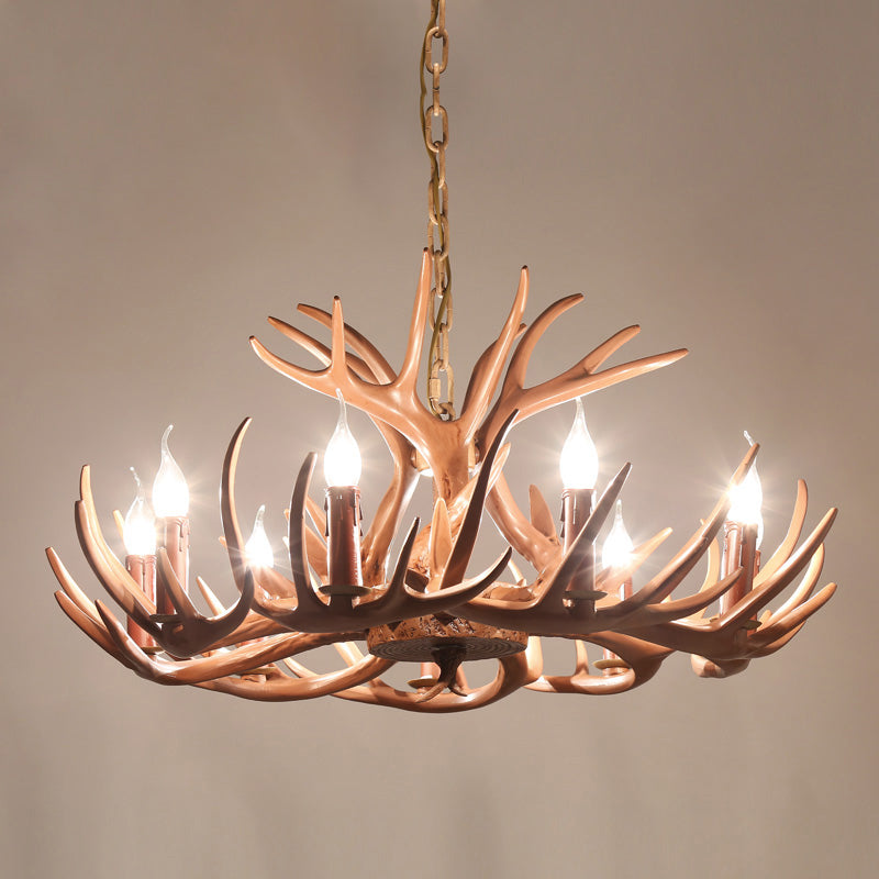 Chaîne de suspension réglable Light Light Traditional Antler Plastic Plafond Pendant