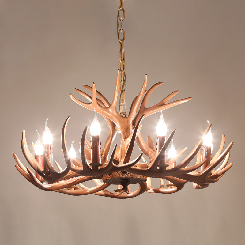 Chaîne de suspension réglable Light Light Traditional Antler Plastic Plafond Pendant