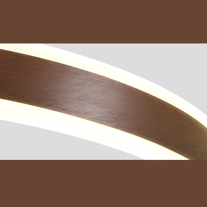 Coffee Rings Suspension Pendant Light Modern Style LED Metal Chandelier Pendant Light
