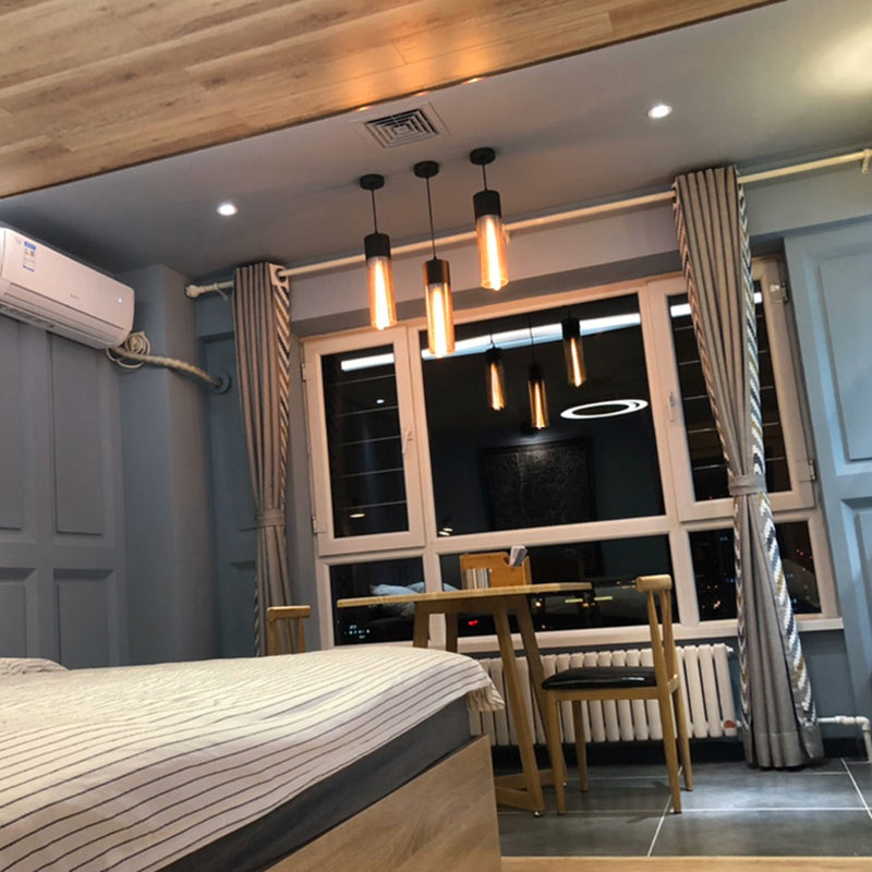 1 Light Pendant Light Fixture Industrial Glass Hanging Pendant Lights for Restaurant