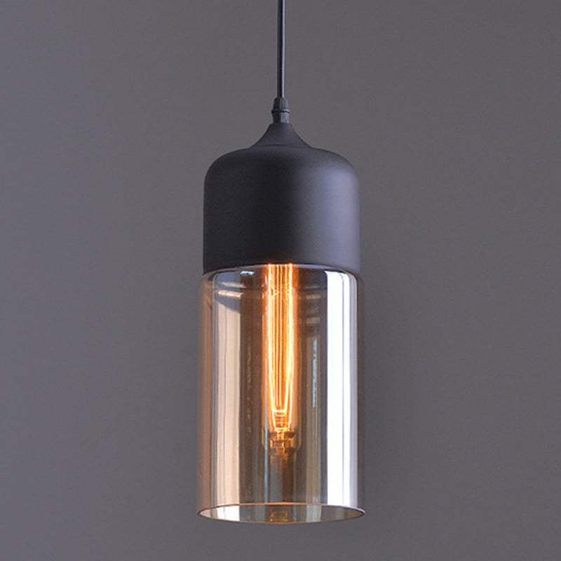 1 Light Pendant Light Fixture Industrial Glass Hanging Pendant Lights for Restaurant