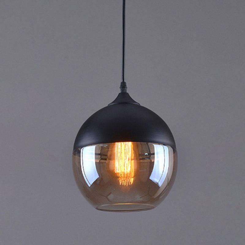 1 Light Pendant Light Fixture Industrial Glass Hanging Pendant Lights for Restaurant