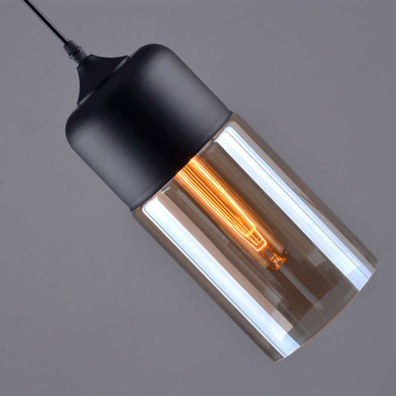 1 Light Pendant Light Fixture Industrial Glass Hanging Pendant Lights for Restaurant