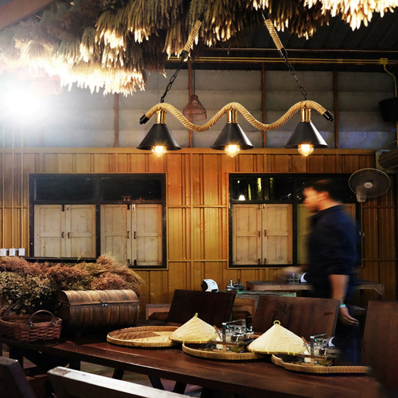 Affermati a sospensione regolabile Isola lampadario Afide di illuminazione in metallo industriale