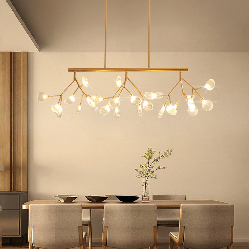 Modern Fireflies Island Lighting Fixture Metal Dinning Room Island Pendant Light