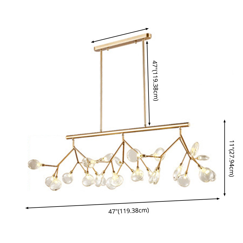 Modern Fireflies Island Lighting Fixture Metal Dinning Room Island Pendant Light