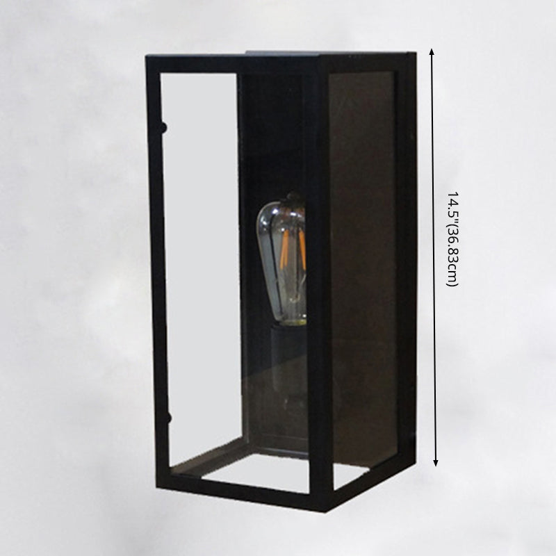 1 Light Wall Mounted Light Fixture Industrial Glass Wall Lights for Corridor