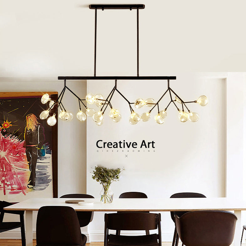 Modern Fireflies Island Lighting Fixture Metal Dinning Room Island Pendant Light