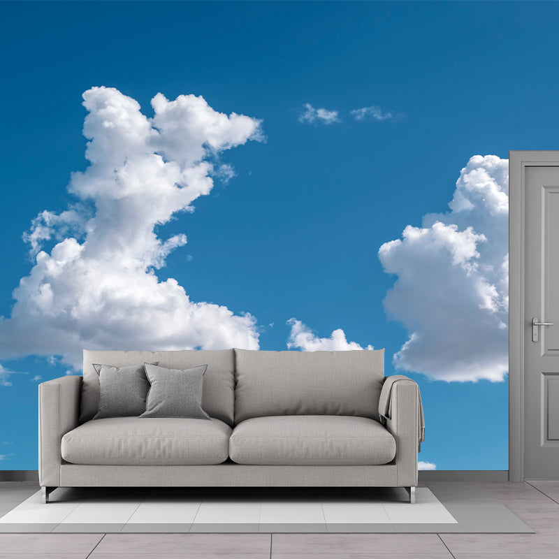 Modern Beautiful Scenery of Blue Sky Mural Wallpaper Stain-Proof Decorating Wall Art
