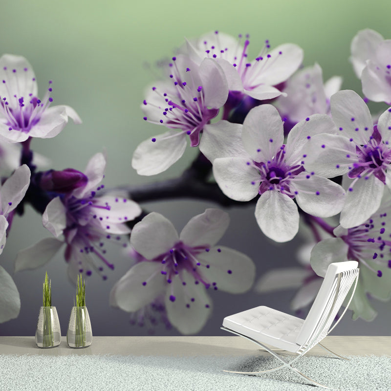 Home Decor Blossoming Flower Mural Wallpaper Customized Modern Wall Covering for Girls Room