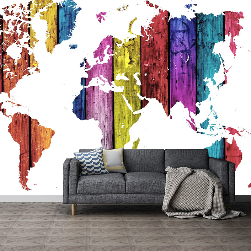 Continental Map Wall Murals Multiple Sizes Available Wall Covering for Bedroom