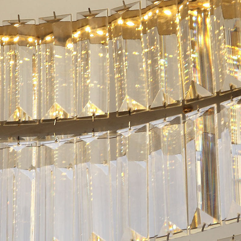 Gold Stainless-Acier LED Flush Mount in Modern Creative Style Crystal Ceiling Light for Bedroom