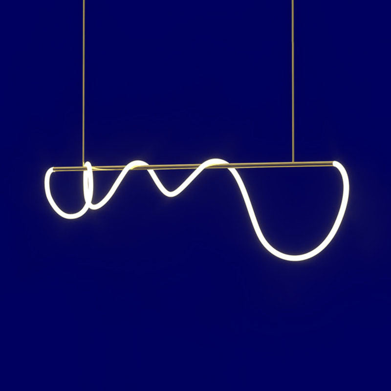 Contemporary Pendant Lights for Kitchen Island Linear Island Lighting in Gold