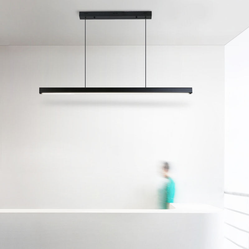 Luci a sospensione moderna contemporanea per l'illuminazione dell'isola lineare dell'isola della cucina