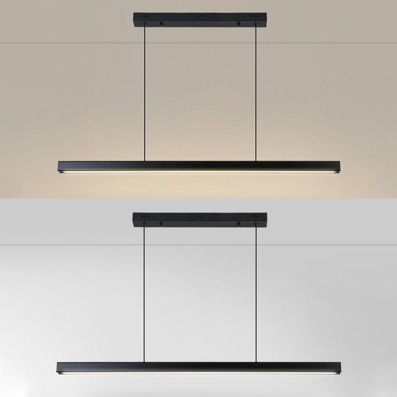 Luci a sospensione moderna contemporanea per l'illuminazione dell'isola lineare dell'isola della cucina
