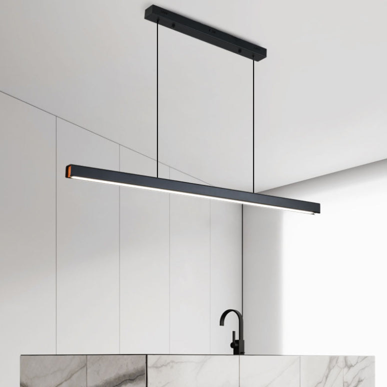 Luci a sospensione moderna contemporanea per l'illuminazione dell'isola lineare dell'isola della cucina