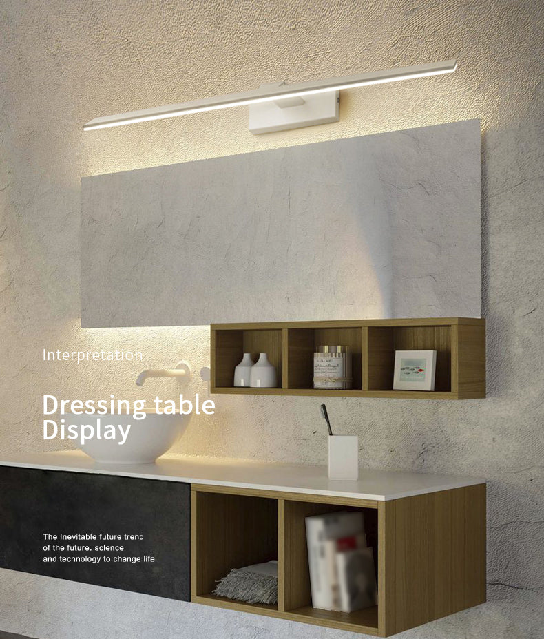 Moderne minimalistische LED -wandlamp Aluminium lineair verstelbaar wandlicht met acrylschaduw