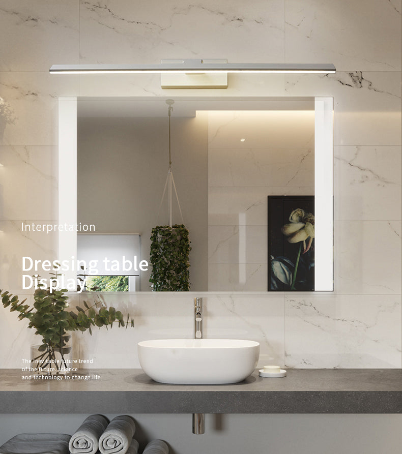 Moderne minimalistische LED -wandlamp Aluminium lineair verstelbaar wandlicht met acrylschaduw