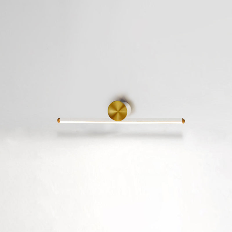 Lampe murale LED linéaire en aluminium dans la simplicité moderne Copper Copper Intérieur Lumière murale avec une teinte en silicone