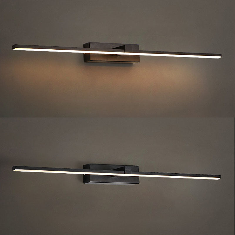 Moderne minimalistische lineare LED -Wandlampenmeldeslampe mit Acrylschatten